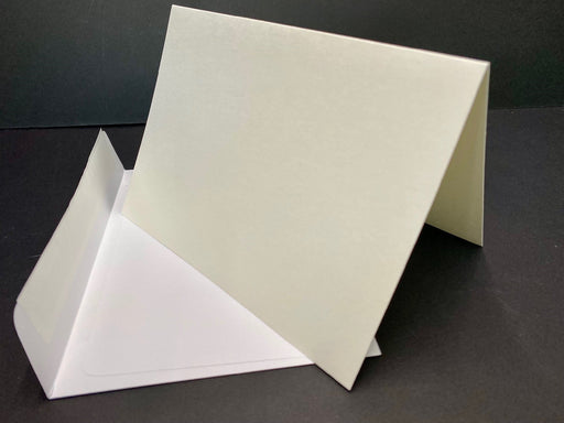 PLAIN SMALL SOFT CREAM PICTURE PRINT CARD & ENV - SPP2 BULK