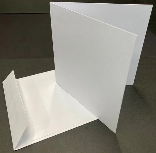SMALL SQUARE S/FOLD CARDS & ENV WHITE SMOOTH - SPLS3 BULK