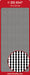 STICKER SMALL BEADED BORDER BLACK - DD6547BL