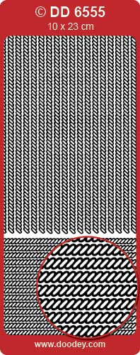 STICKER FRAMES ROPE FINE SILVER - DD6555S