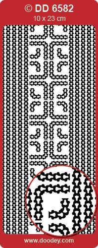 STICKER BORDERS & CORNERS BLACK - DD6582BL