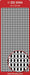 STICKER BORDER DIAMOND RED - DD6594R