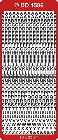 CRAFT STICKER CAPITALS ALPHABET GOLD - DD1586G