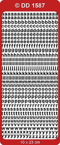 CRAFT STICKER ALPHABET SILVER - DD1587S