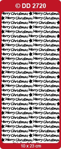 CRAFT STICKER MERRY CHRISTMAS SMALL GOLD - DD2720G