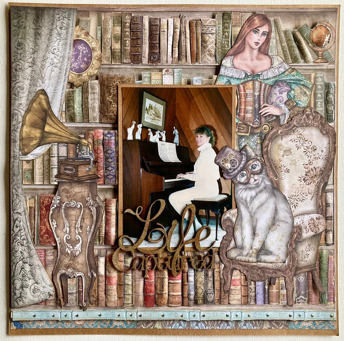 LYN'S SCRAPBOOKING DOUBLE PAGE LADY VAGABOND KIT - LYNLADYVAGABOND