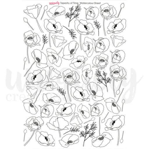 UNIQUELY CREATIVE CUT A PART TAPESTRY OF TIME WATERCOLOUR - TOT03