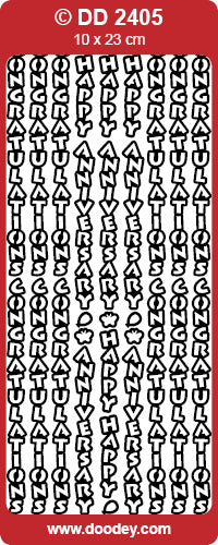 CRAFT STICKER CONGRATULATIONS GOLD - DD2405G