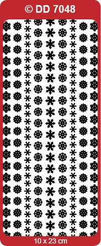CRAFT STICKER LITTLE SNOWFLAKES WHITE - DD7048W