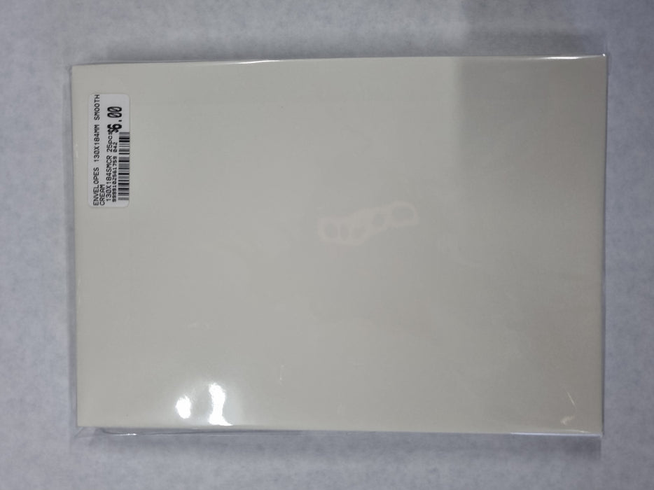 ENVELOPES 130X184MM SMOOTH CREAM - 130X184SMCR