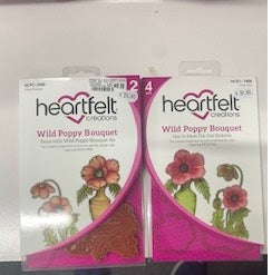 HEARTFELT WILD POPPY BOUQUET STAMP AND DIE SET - SET3988