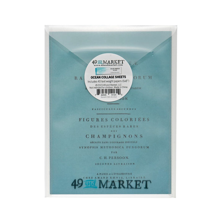 49 AND MARKET COLOR SWATCH OCEAN COLLAGE SHEETS - CSO-41312