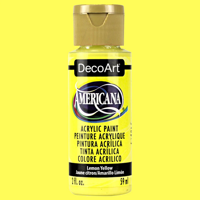 DECOART AMERICANA ACRYLIC PAINT LEMON YELLOW- DA011