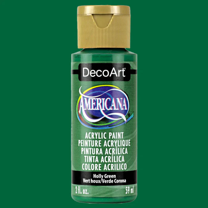 DECOART AMERICANA ACRYLIC PAINT HOLLY GREEN - DA048