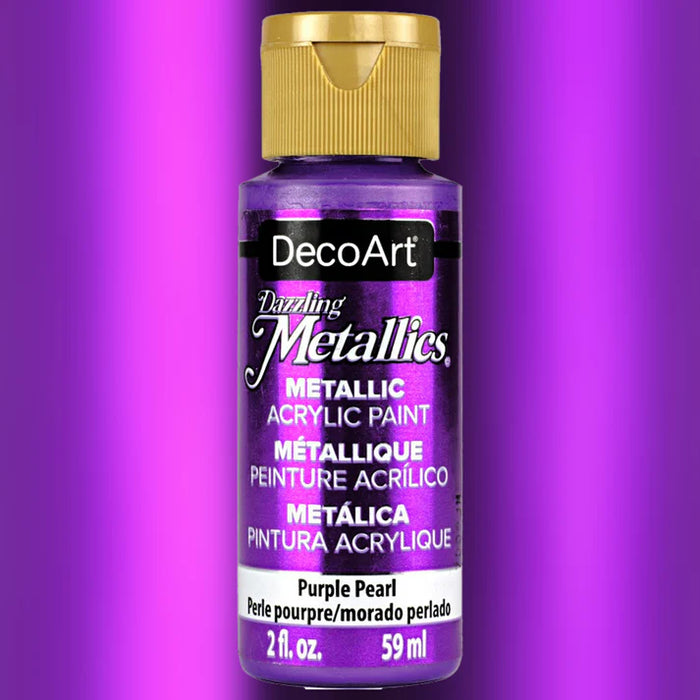 DECOART DAZZLING METALLICS ACRYLIC PAINT 2OZ PURPLE PRL - DM DA124