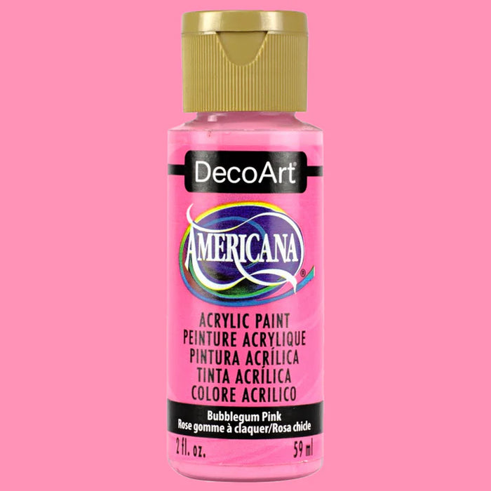 DECOART AMERICANA ACRYLIC PAINT BUBBLEGUM PINK- DA250