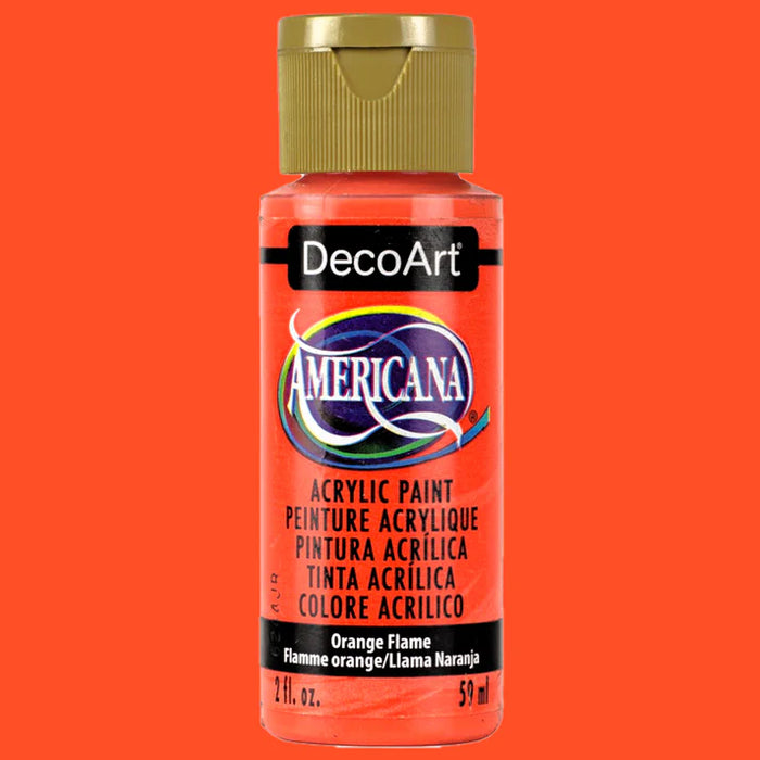 DECOART AMERICANA ACRYLIC PAINT 2OZ - ORANGE FLAME -DA315