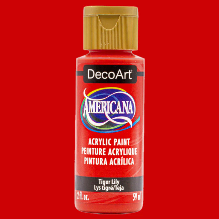 DECOART AMERICANA ACRYLIC PAINT- TIGER LILY- DA415