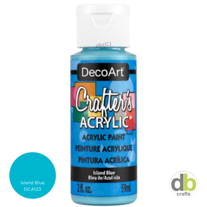 CRAFTER'S ACRYLIC ISLAND BLUE - DCA123