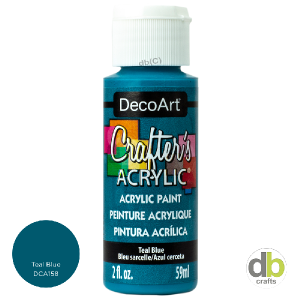 CRAFTER'S ACRYLIC TEAL BLUE - DCA158