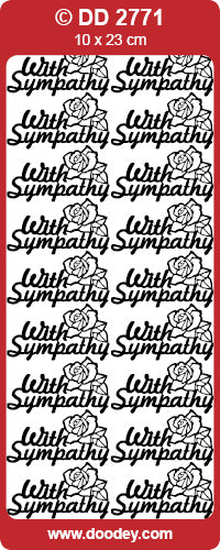 STICKER WITH SYMPATHY SILVER - DD2771S