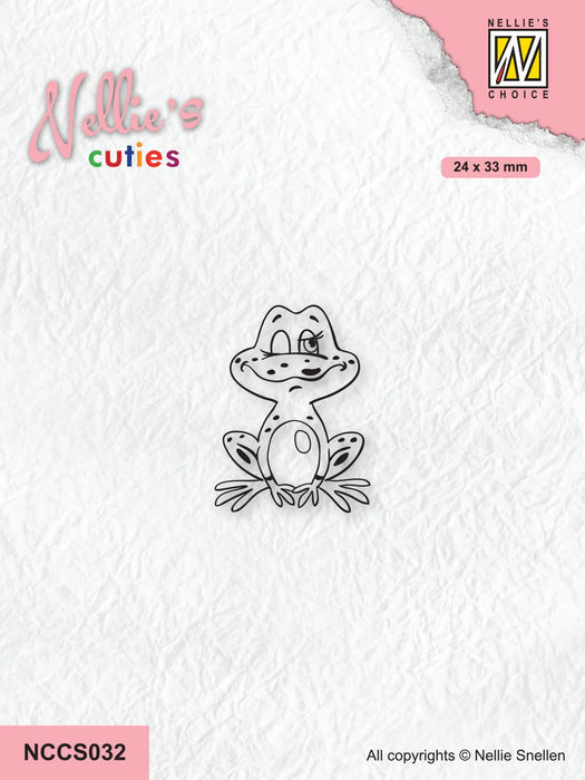 NELLIE'S CHOICE CLEAR STAMP NELLIE'S CUTIES - FROG SERIES - - NCCS032