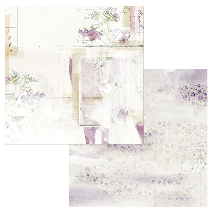 49 AND MARKET 12 X 12 PAPER VINTAGE ARTISTRY LILAC INGENUE - VAC32655