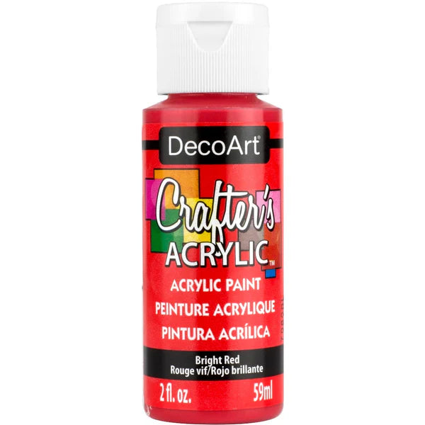 CRAFTER'S ACRYLIC BRIGHT RED - DCA22