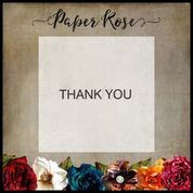 PAPER ROSE  STAMPS  THANKYOU SIMPLE