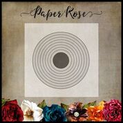 PAPER ROSE DIE  STICHED CIRCLE