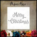 PAPER ROSE DIE  MERRY CHRISTMAS LARGE