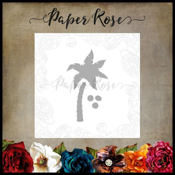 PAPER ROSE DIE PALM TREE SMALL - 17442