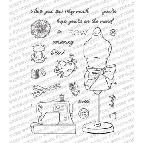 PAPER ROSE STAMPS SEW LOVELY 4 X 6 - 18315