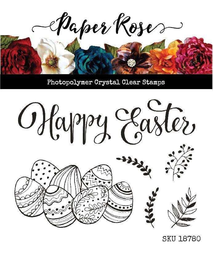 PAPER ROSE STAMPS EASTER BASKET ACCESSORIES - 18780
