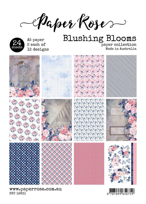 PAPER ROSE PAPER PAD A5 BLUSHING BLOOMS - 19631