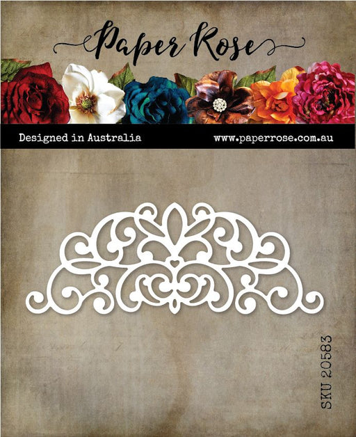 PAPER ROSE ROUNDED DECORATIVE CORNER 1 DIE - 20583