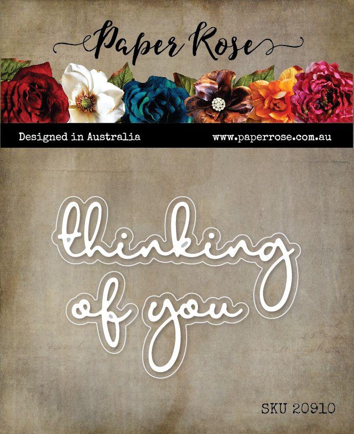 PAPER ROSE DIES THINKING OF YOU FINE SCRIPT - 20910