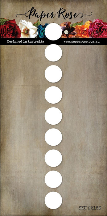 PAPER ROSE DIE SLIMLINE 9 CIRCLE STRIP - 22186