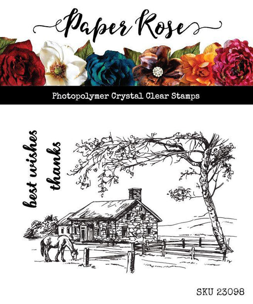 PAPER ROSE STAMPS COUNTRY HOME - 23098