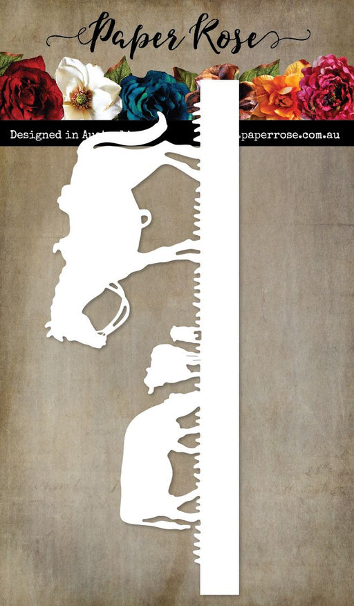 PAPER ROSE HORSE & COWS BORDER DIE - 23581