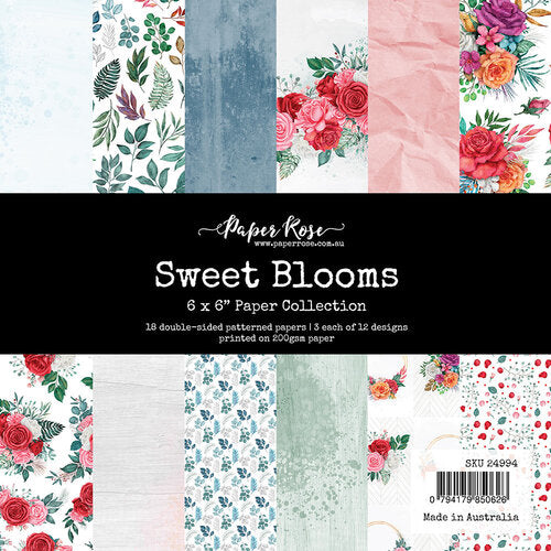 PAPER ROSE PAPER 6 X 6 SWEET BLOOMS - 24994