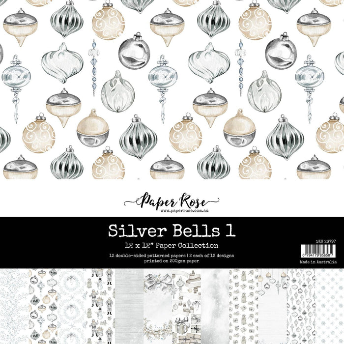 PAPER ROSE SILVER BELLS 1 12X12 PAPER COLLECTION - 26797