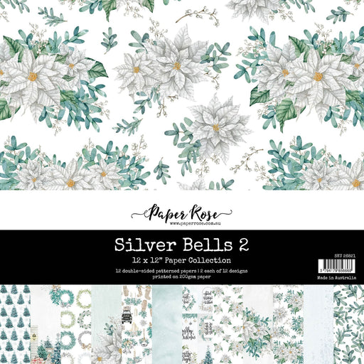 PAPER ROSE SILVER BELLS 2 12X12 PAPER COLLECTION - 26821