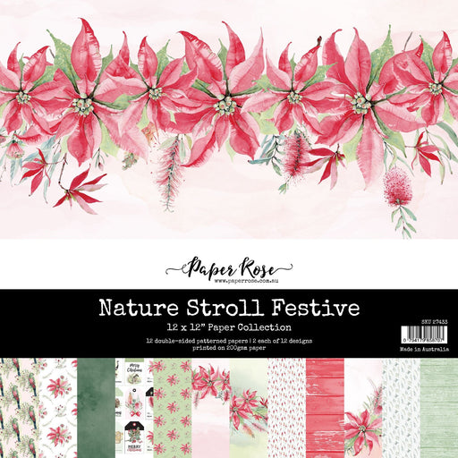 PAPER ROSE NATURE STROLL FESTIVE 12X12 PAPER COLLECTION - 27433