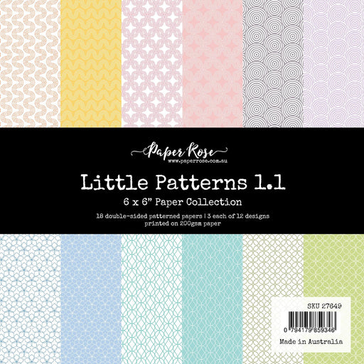 PAPER ROSE LITTLE PATTERNS 1.1 6X6 PAPER COLLECTION - 27649