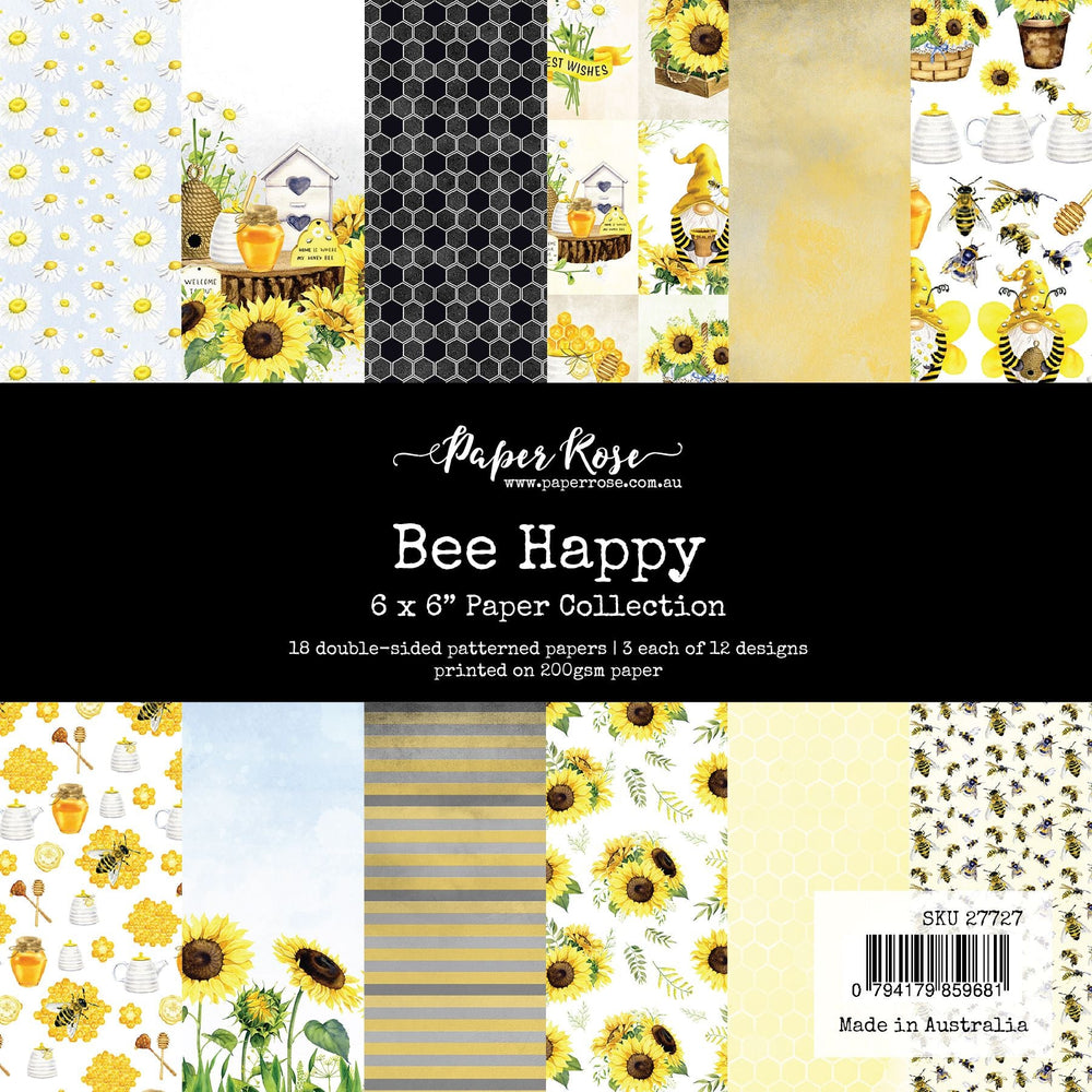 PAPER ROSE BEE HAPPY 6X6 PAPER COLLECTION - 27727