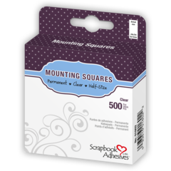 3L SCRAPBOOK ADHESIVES MOUNTING SQUARES CLEAR PERM