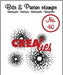 CREALIES CREA CLEAR STAMP  BITS AND PIECES 40