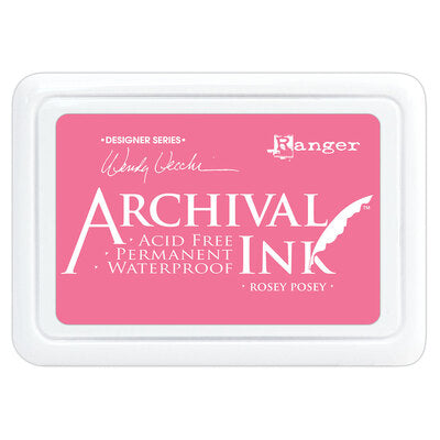 RANGER ARCHIVAL INK PAD ROSEY POSEY - AID81869
