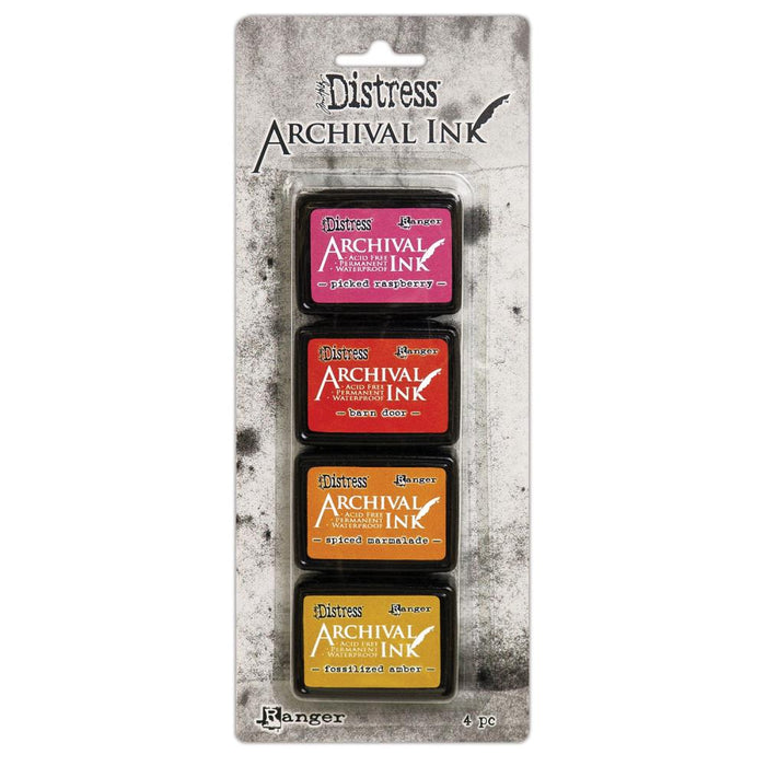 RANGER DISTRESS ARCHIVAL INK MINI 4 PKT KIT 1 - AITK64855